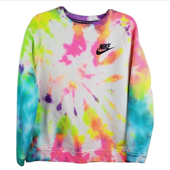 Nike Rainbow Tiedye Upcycled Crewneck 